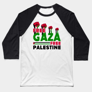 Free Gaza Free Palestine Baseball T-Shirt